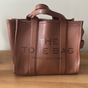 Marc Jacobs Tan Leather Tote Bag